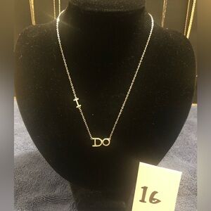 Silver “I Do” Necklace